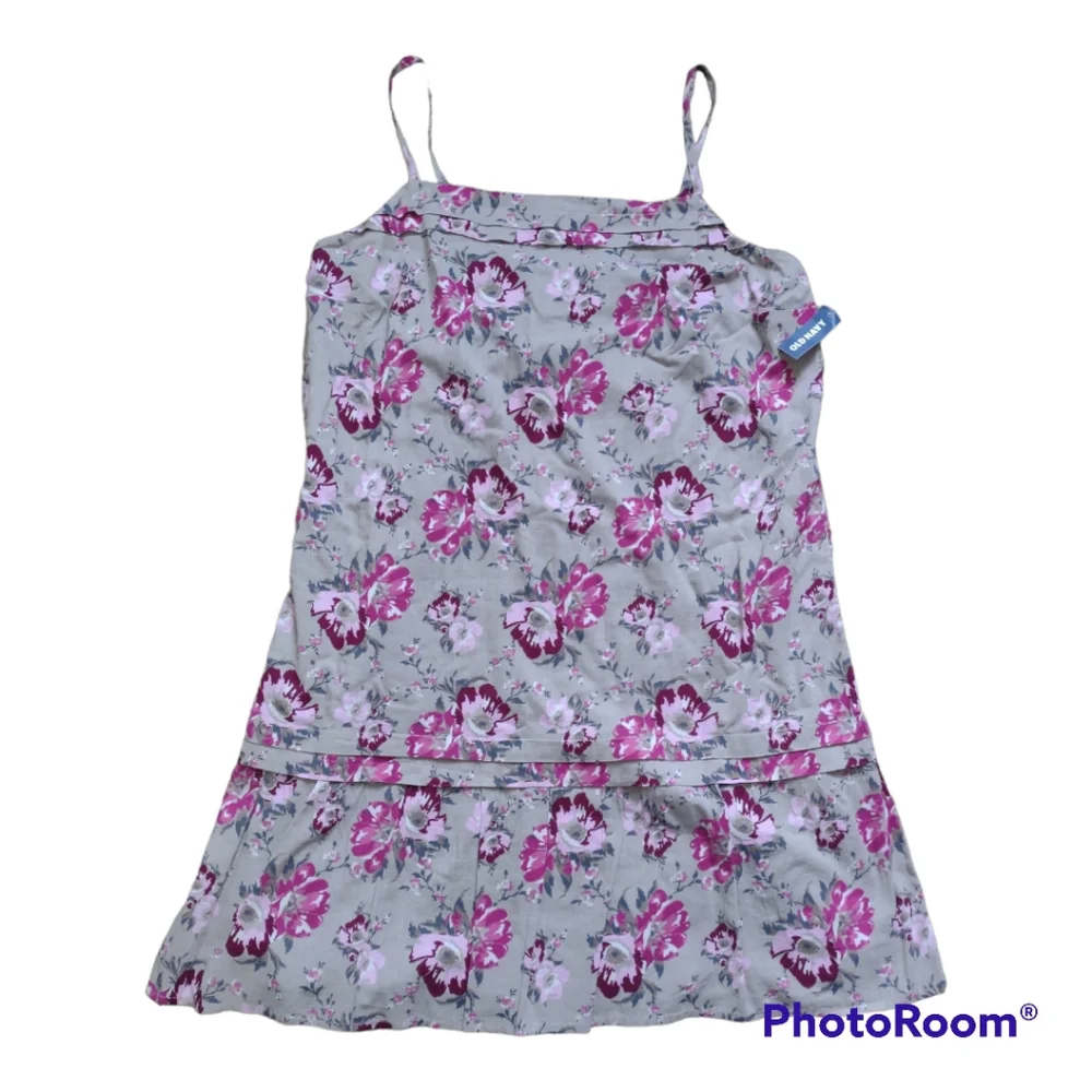 NWT Old Navy Floral Sack Sundress sz L - Picture 1 of 8
